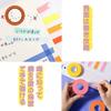 DEWEL Masking Colorful Craft Interior DIY Art Supplies 10m Tape, Tape, Tape, (10 Colors, 2.4cm Wide, Long)