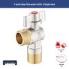 Universal All-Copper Gas Water Heater Valve: Hot/Cold Flow, 4/6 Point Angle Stop & Triangle Valve