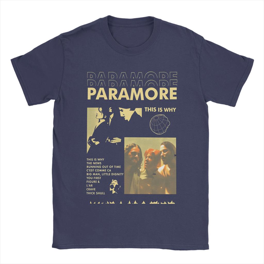 Paramore Band TShirt for Men  Casual Cotton Tees Crew Neck Short Sleeve T Shirt Plus Size Tops
