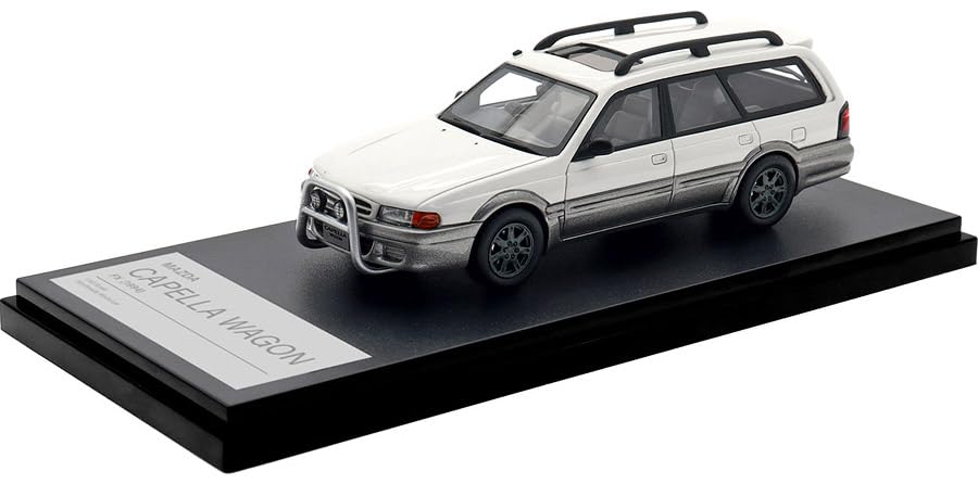 

INTERALLIED Hi Story 1/43 Scale Mazda CAPELLA WAGON FX (1994) in Chastity White/Silent Silver Metallic, Finished Model, HS506WH