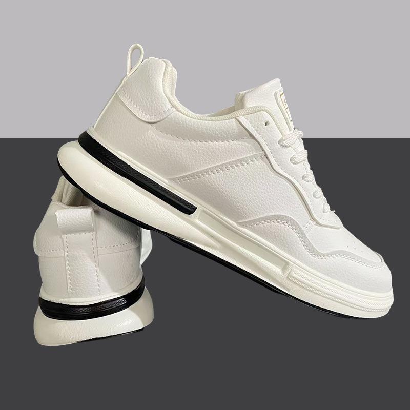 Autumn new men's casual heightening shoes mesh white shoes sports trendy shoes