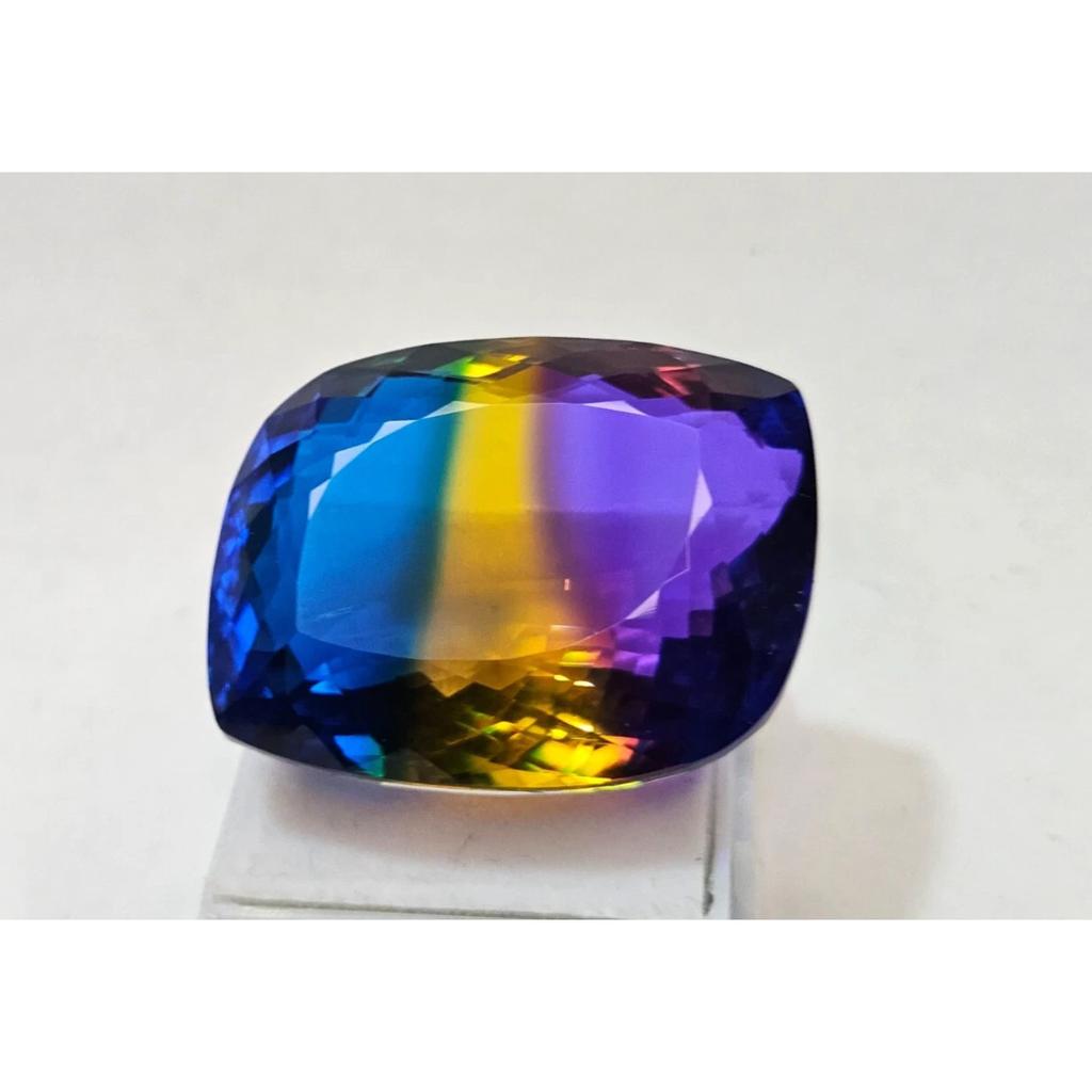 90+ Ct Natural Bi-Color Ametrine Fancy Cut Fabulous Certified Loose Gemstone