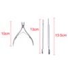 3Pcs Stainless Steel Nail Cuticle Nipper Cuticle Pusher Nail Clipper Trimmer