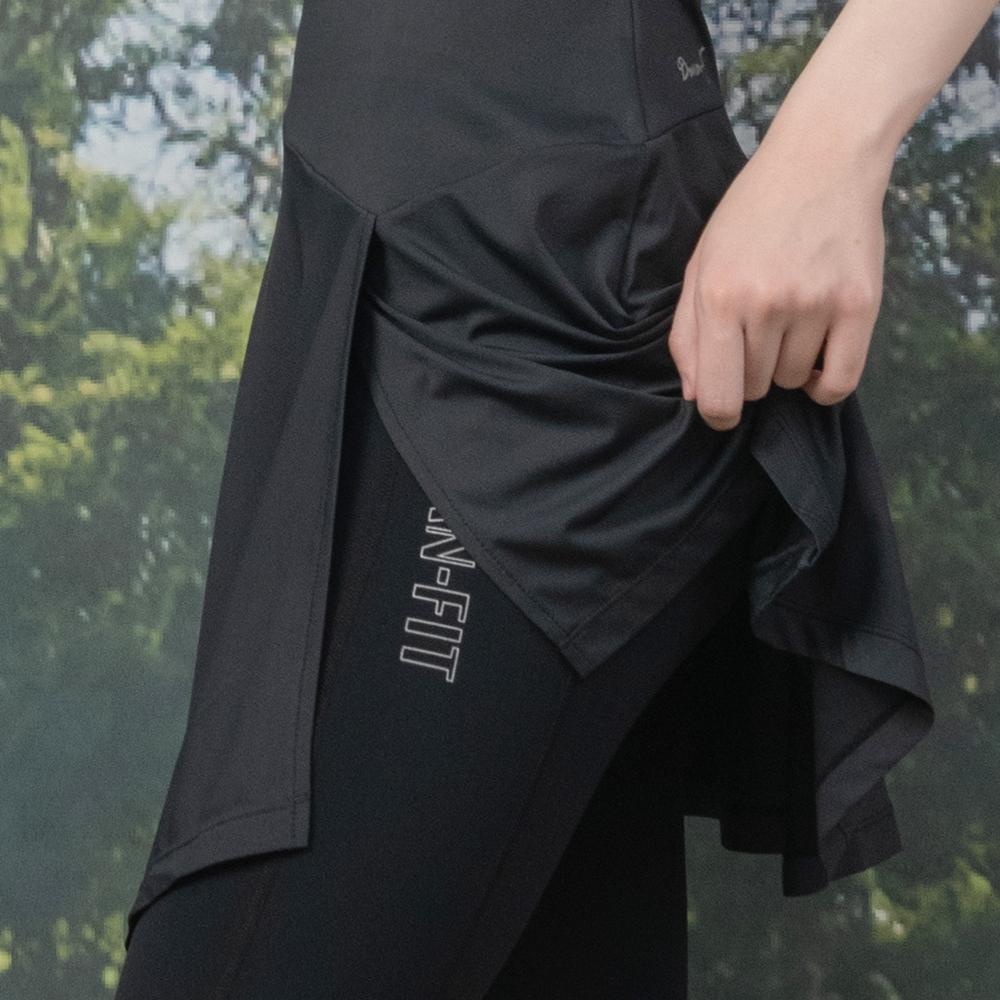 DURAN Asymmetrical Slit Cover-Up Skirt Dbf5S-8038 2 Colors