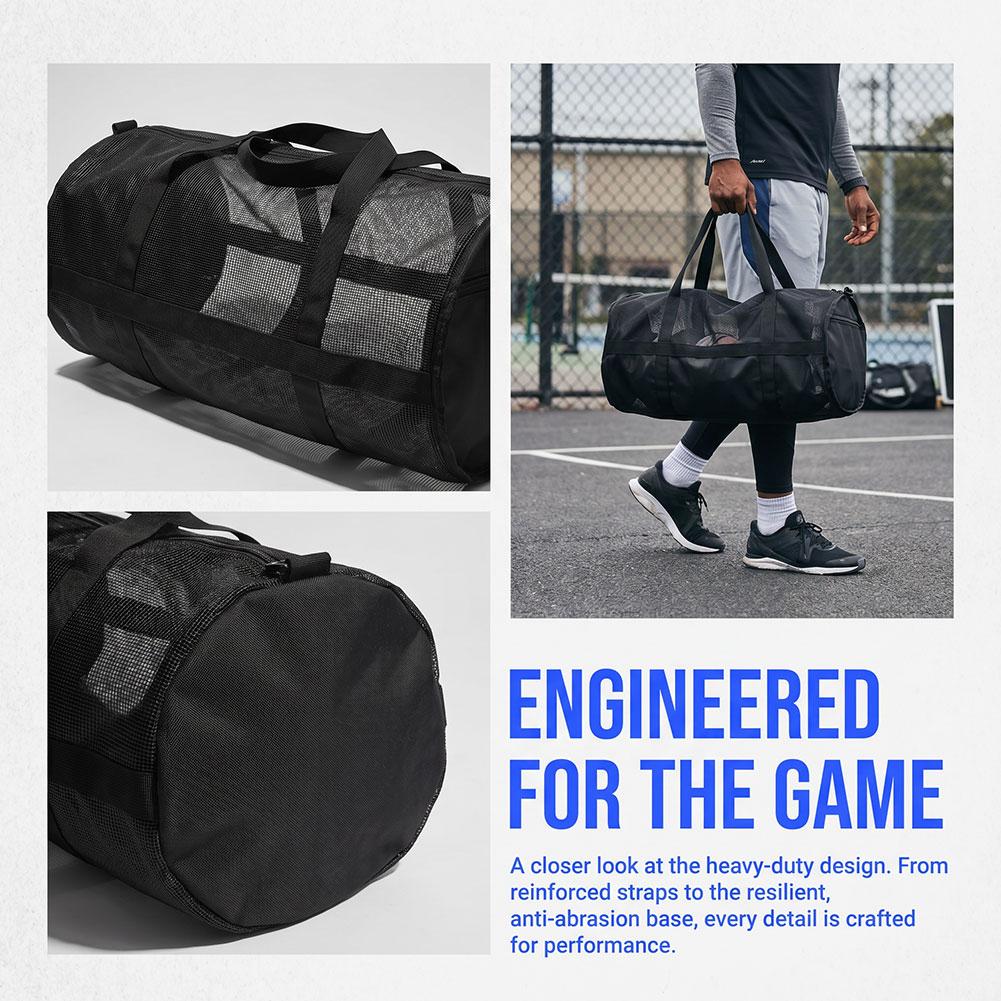 Large Capacity Basketball And Football Storage Bag Sports Yoga And Fitness Training Backpack PVC Sturdy Storage Bag