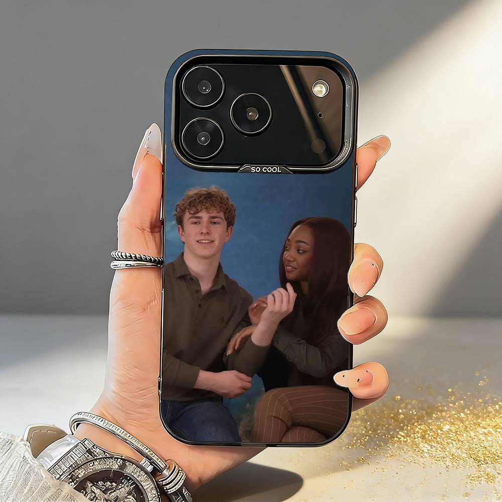 W-Walker and leah Phone Case For iPhone17,16,15,14,13,12,11,Pro,MAX Gray Matte Silicone Black Cover