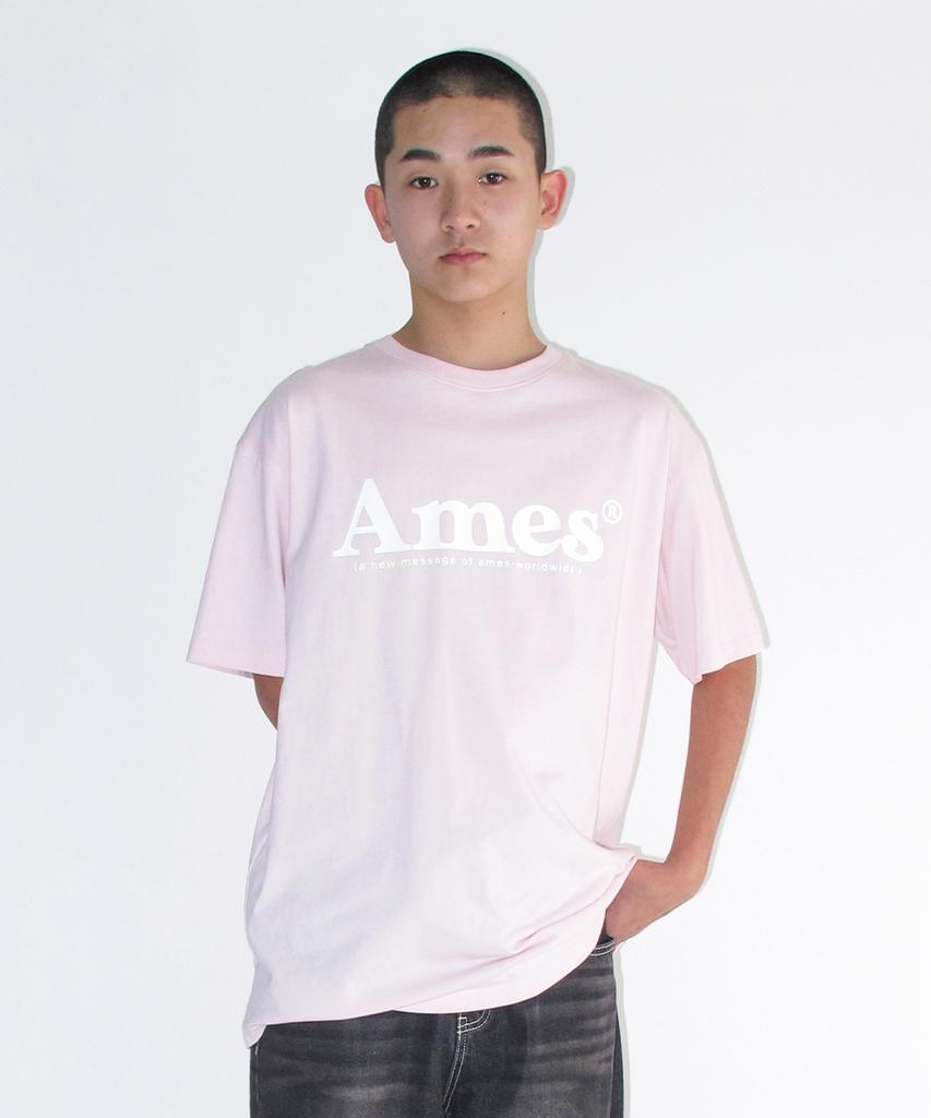 AMES-WORLDWIDE Basic Logo Tee Pink