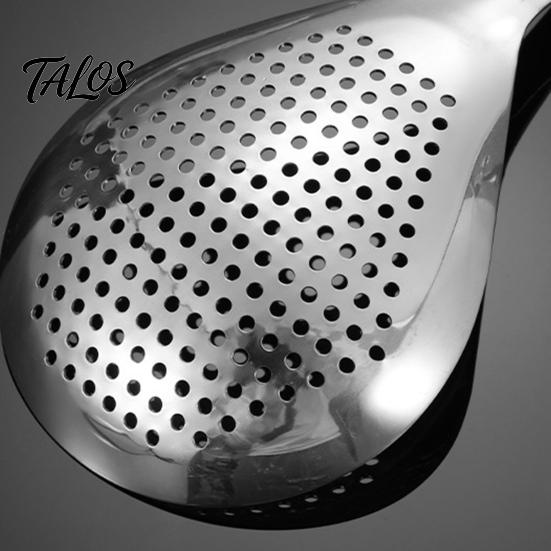 Talos Stainless Steel Kitchen Strainer Skimmer, Large Deep Mesh Spoon for Noodles Frying Hot Pot, Heat‑Resistant Oil Drainer Sifting, Rust‑Proof