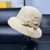 2026 High-end Raffia Hat Women's Summer Elegant Small Pot Hat Beach Vacation Sunscreen Beach Lampshade Hat