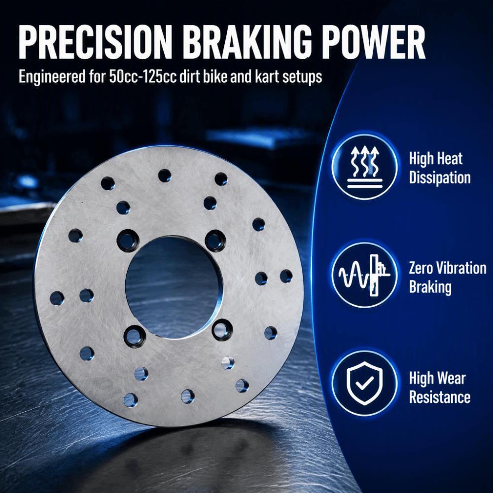50cc - 125cc Disc Brake Rotor 4 Stud Front Brake Rotor Durable Brake Disc Plate For ATV