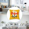 D-Duvel Beer Design Pillow Case Short Plush Pillow Covers Sofa Decorative Gift Home Double-sided Printing Cushion Cover