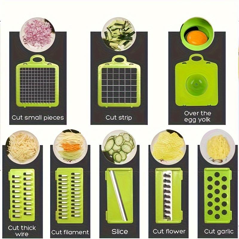 14-in-1 Multi-Function Vegetable Slicer Dicer Grater Kitchen Tool for Efficient Food Preparation