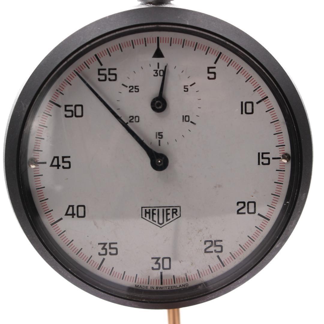 Used Rare HEUER Stopwatch Vintage Competition Measuring Instrument Manual Winding Swiss