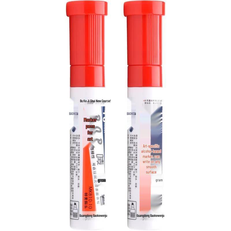 BAOKE 10mm POP Marker Pen (2-Pack, MK810-10) красный