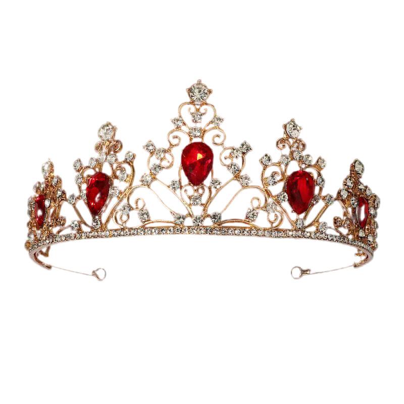 Bridal Tiara Crown Wedding Dress Hair Accessories Stage Host Welcome Baroque Queen Birthday Jewelry Women