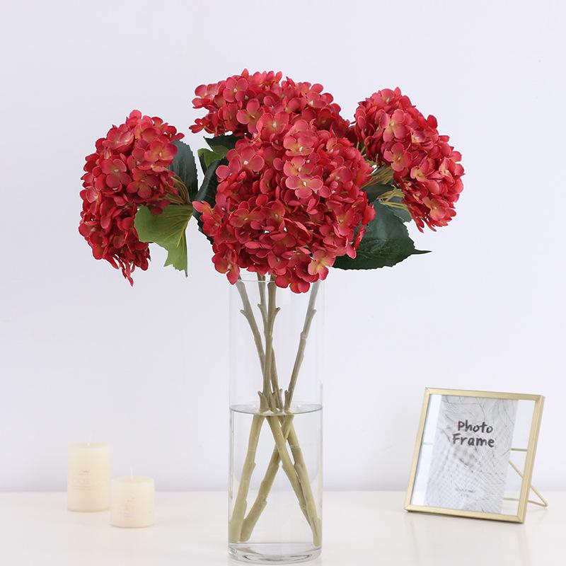 Artificial flower retro wholesale hydrangea wedding flower high imitation