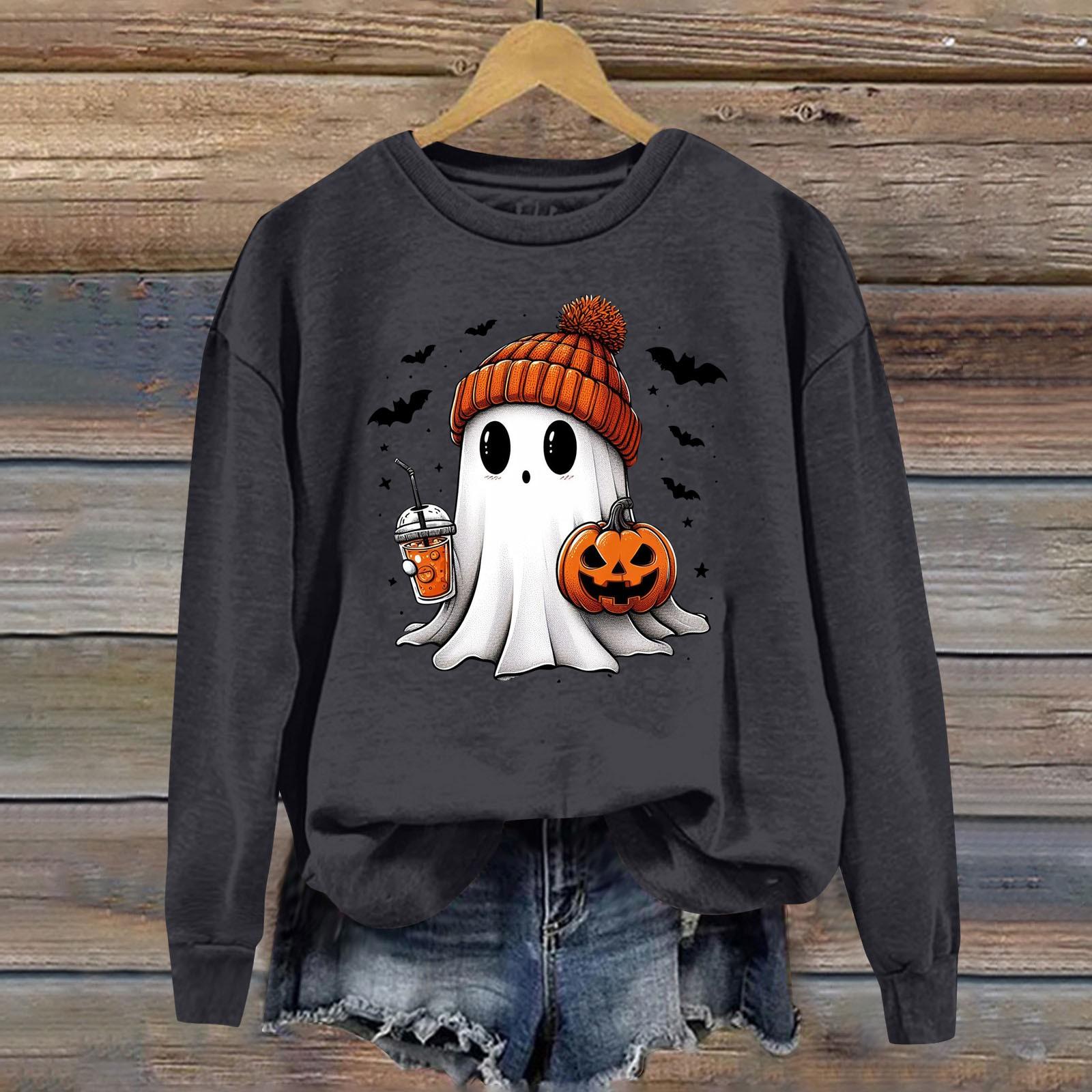 Женская модная повседневная однотонная толстовка с длинным рукавом S белый — фото 5