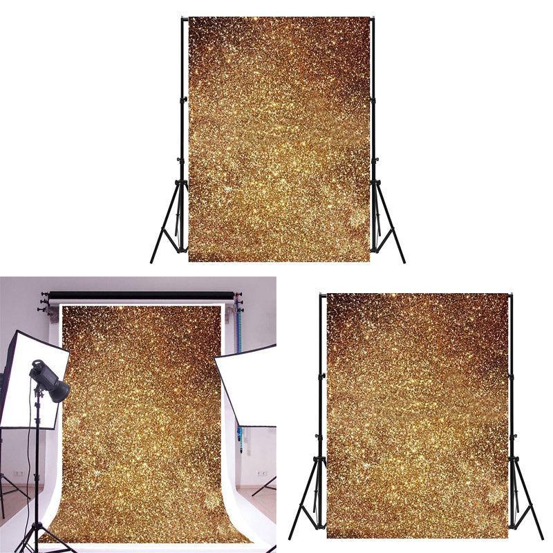 Golden Glitter Photography Background For Christmas Party And Wedding Shoots