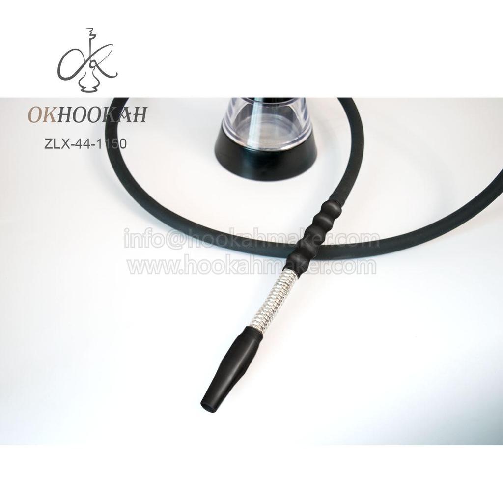 Stainless Steel Arabic Hookah Set with Cone Shape - Single/Double Tube Options Available