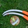 Lightweight Steel Small Saw Sickle Knife Plastic Handle Weed Remover Grass Sickle Sharp Garden Plants Weeder Cutter