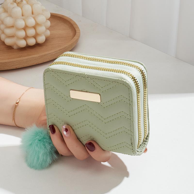 JYL TS Women's Sling Bags  Wallet 027 Card Holder Plush Embroidered Mini Student Bag