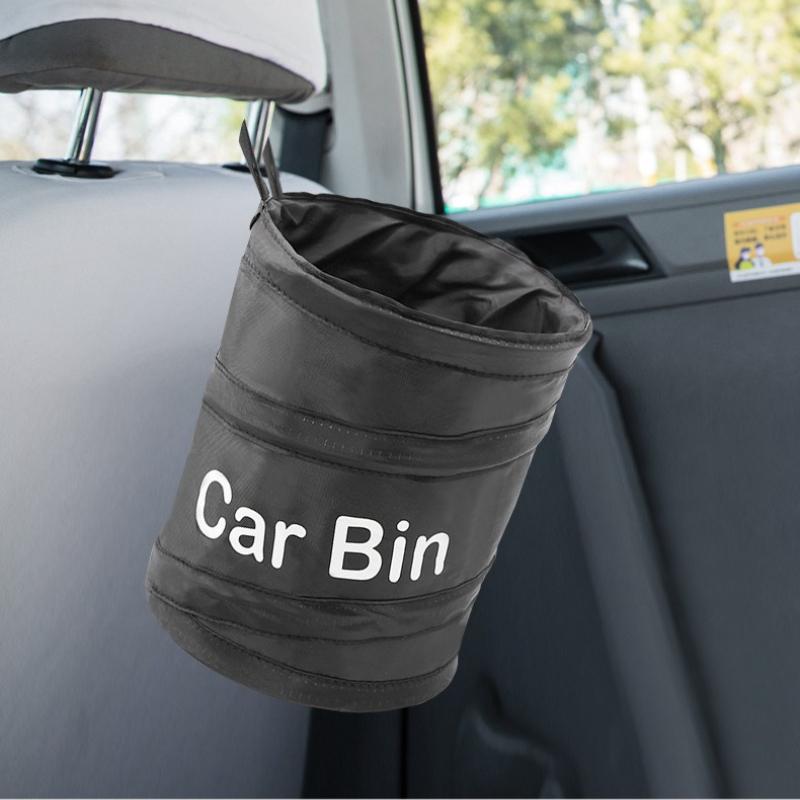 2025 Car Trash Portable Vehicle Garbage Can Foldable Pop-up Waterproof Bag Waste Basket Auto Accessories Interior Car Accessory