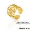Vintage Filigree Flower Ring Women Open Adjustable Stainless Steel Aesthetic Rings Jewelry Wedding Engagement Gift