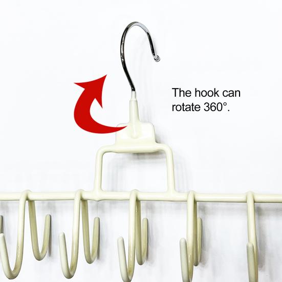 Hook Hanger 18 Multi-Hook Over Door Organizer Strong Load-Bearing Space-Saving Clothes Bags Towels Storage Rack