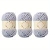 3pcs Soft & Chunky Bulky Yarn for Hand Knitting Crocheting and Crafting  Perfect for Making Mats Pillows and Blankets Skin-Friendly and Easy To Work