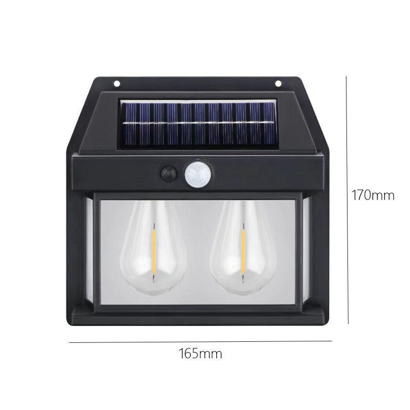 Solar-Powered Outdoor Garden Wall Lamp with Motion Sensor for Villas
