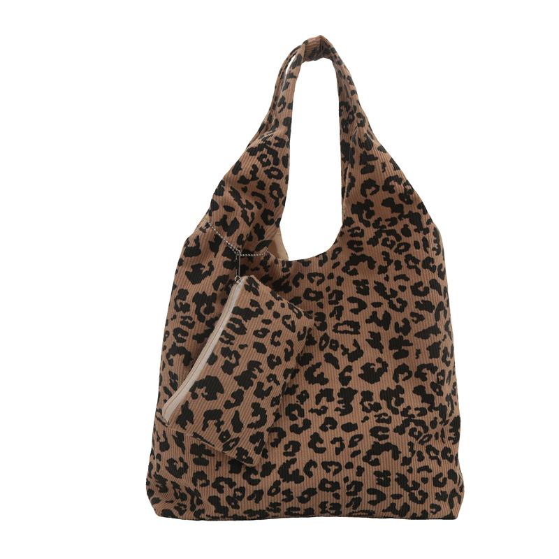 Korean Ins Bucket Handbag Bag Autumn and Winter New Fashionable Vest Bag Fashion Leopard Print Tote Bag