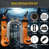 Nafukovací Halloweenový oblouk, Design dýně, LED diody, Kolíky, Polyester