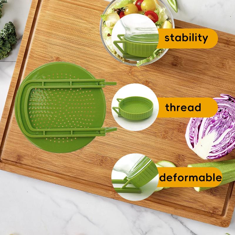1Pcs Germination Jar Lid with Stand for Easy Seed Sprouting Bean Sprouter Kit for Home Gardening Safe Material