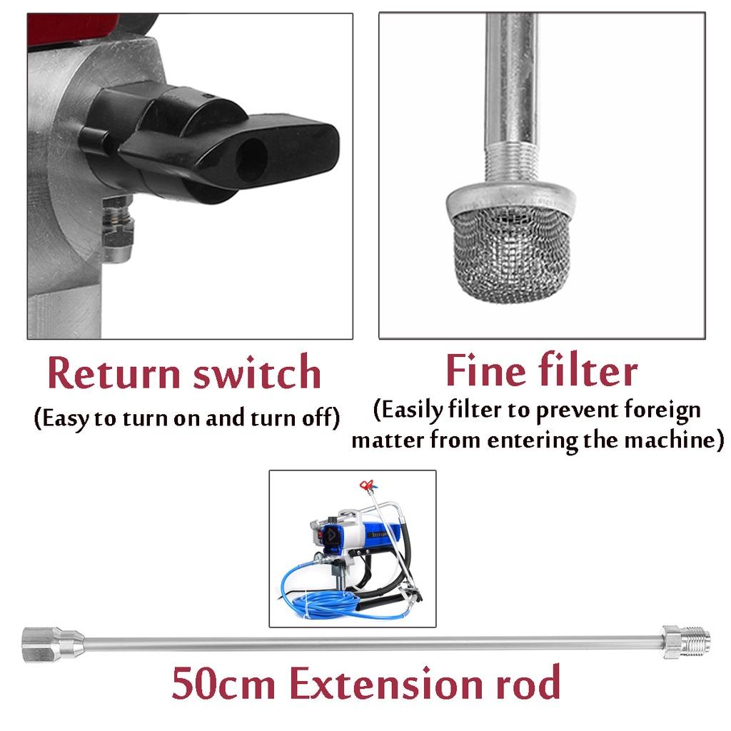 1800W High Pressure Electric Airless Paint Sprayer Paint Machine Wall Spray Guns