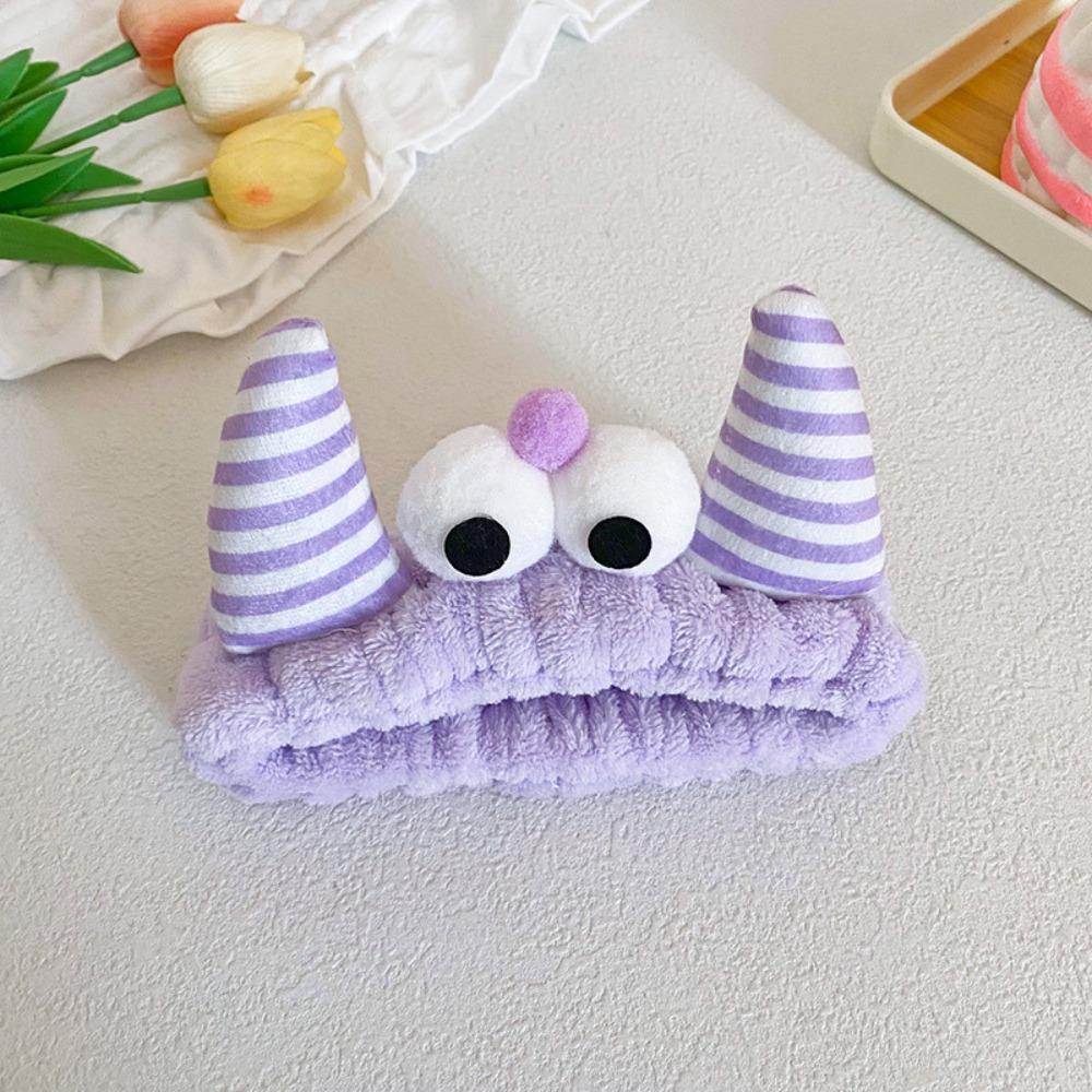 

Adjustable Band Eyes Hair Band Soft Travel Headband Cute Wash Face Headband Travel Use