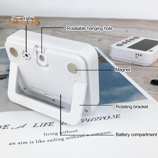 Temporizador digital duplo conveniente, alimentado por bateria, função de memória, ferramenta de gerenciamento de tempo para cozinha doméstica, resistente