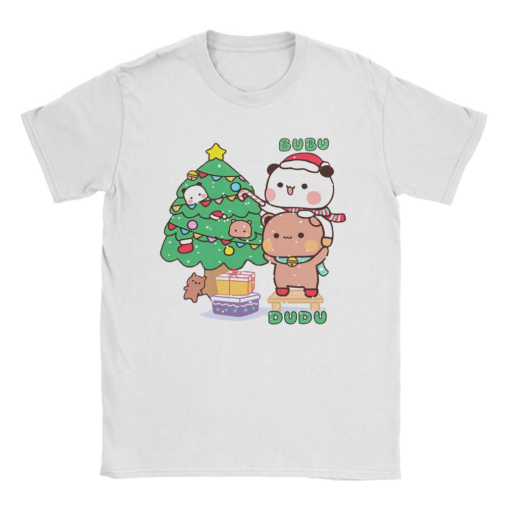 Men's T-Shirt Bubu Dudu Xmas Christmas Humorous Cotton Tee Shirt Short Sleeve  T Shirt Round Collar Clothing Plus Size