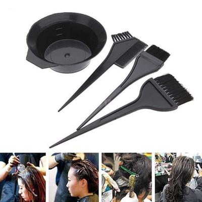 4Pcs/Set Hair Dye Colouring Brush Comb Mixing Bowl Hairdressing Styling Tools