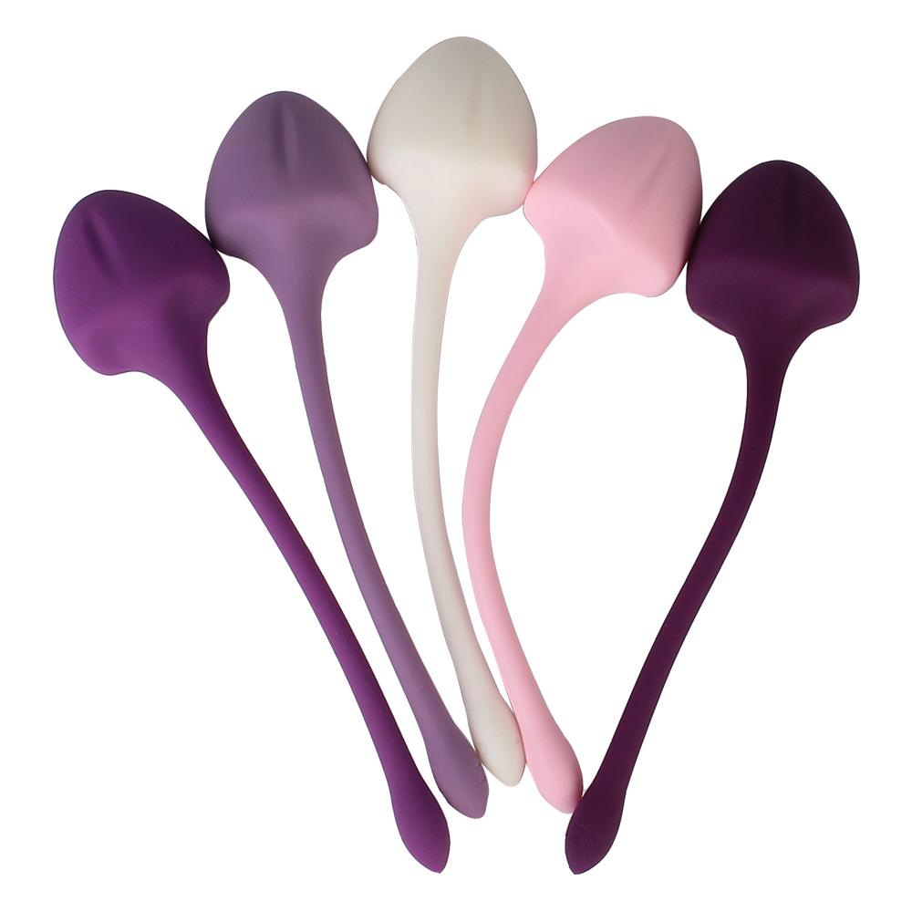 Vaginal Tight Exercise Kegel Ball 5Pcs/Set Vaginal Geisha Ball Safe Silicone No Vibrator Machine Erotic Sex Toy for Women Clitoris Stimulator