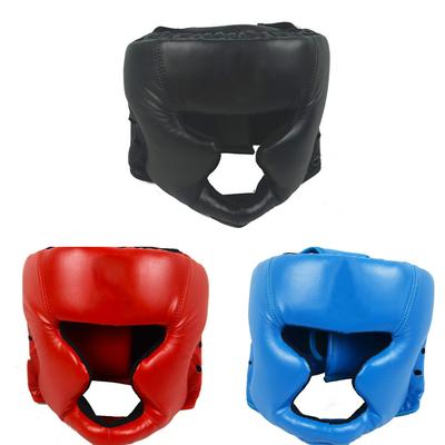 Zamknięty Pełnotwarzowy Sprzęt Ochronny do Boksu Ochraniacz Głowy Kask Treningowy do Muay Thai Kickboxingu