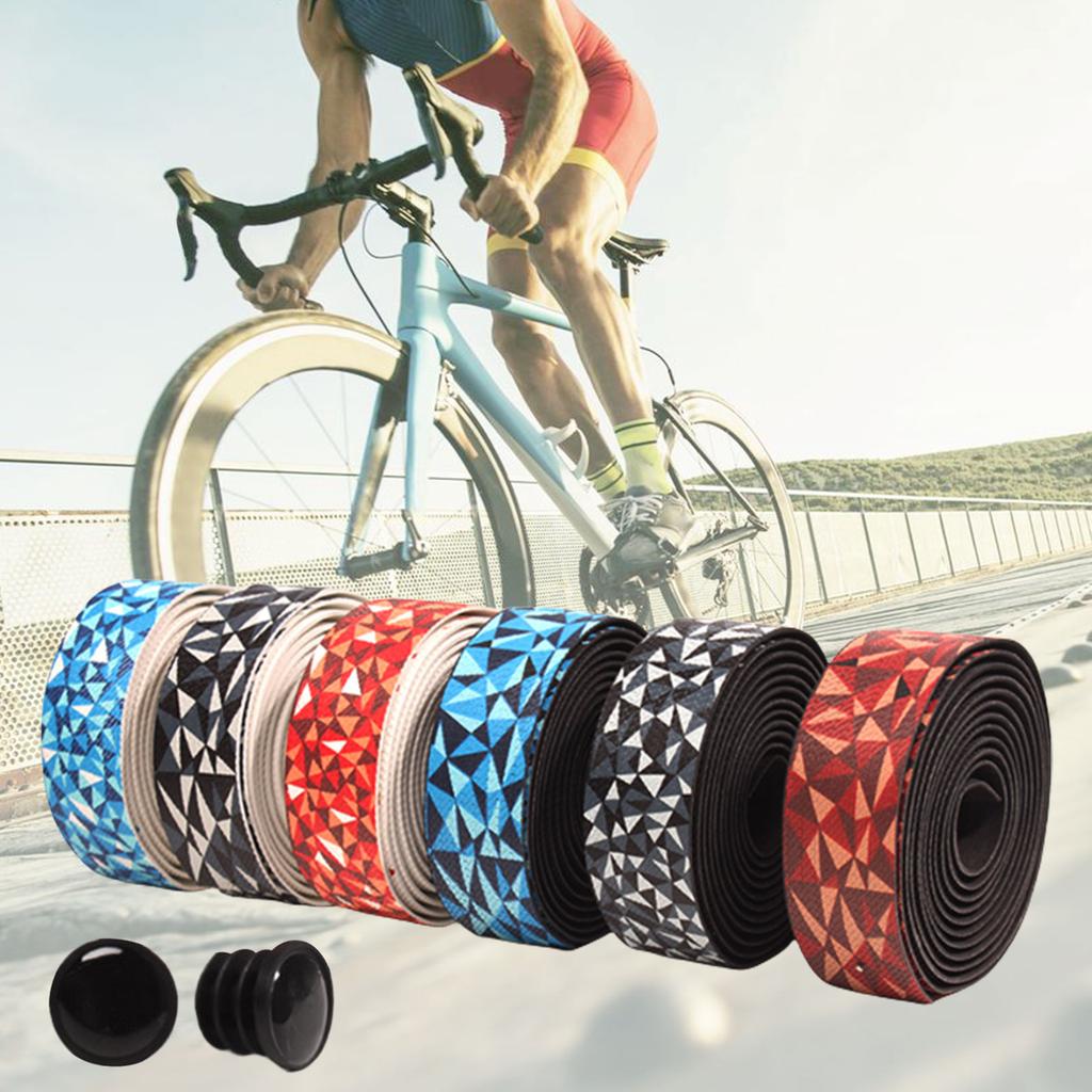 2Pcs Road Bikes Handlebars Tape NonSlip Shock Absorbings Handlebars Tape Cyclings Handle Wrap Cyclings Handlebars Tape