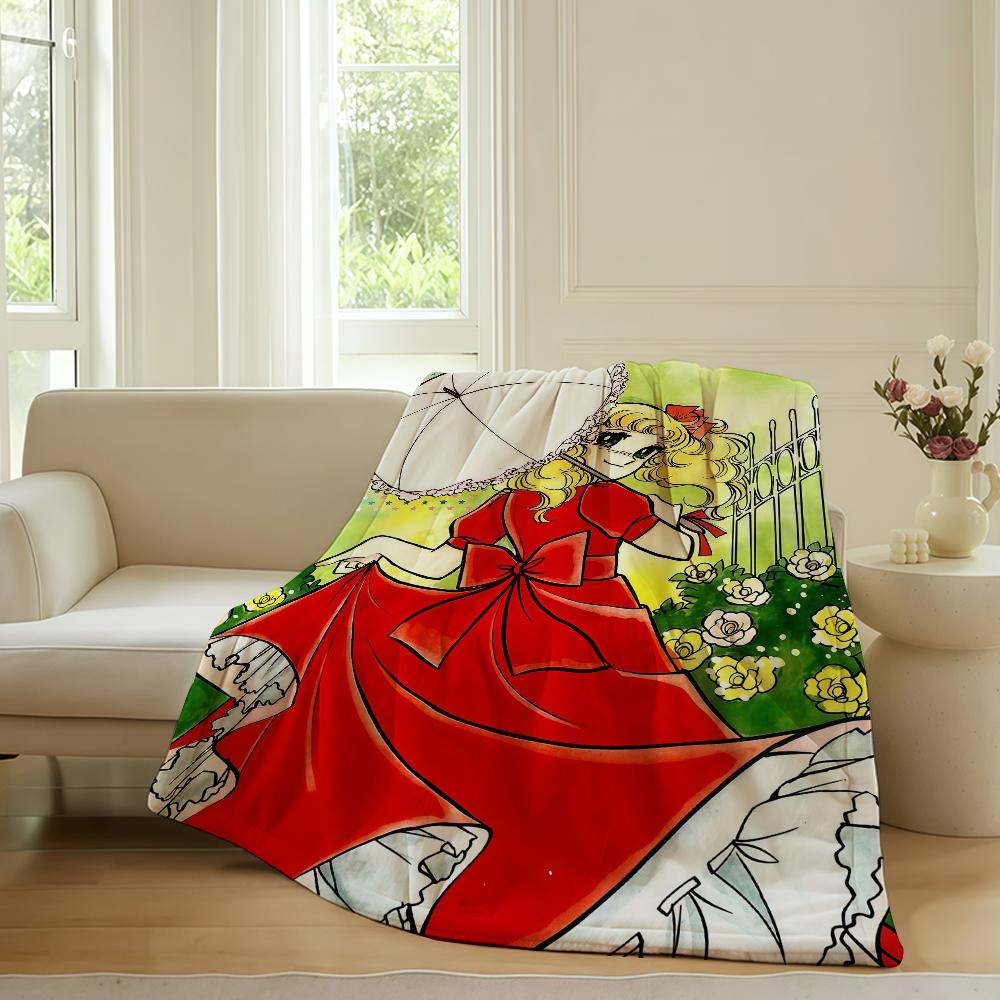 Lovie anime C Candy C Candy Blanket For Sofa Office Bed Plane Travel Sleep Read Relax Camping Soft And Warm