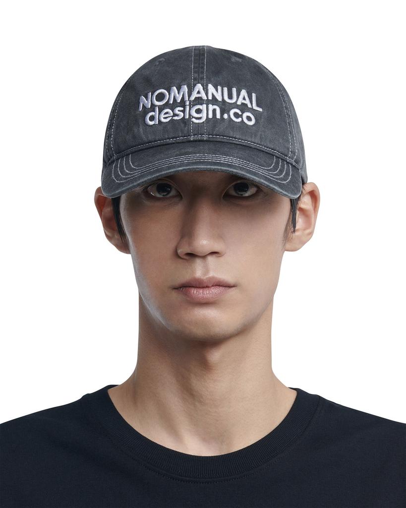 Nomaenyueol Stitched Ball Cap - Washed Charcoal