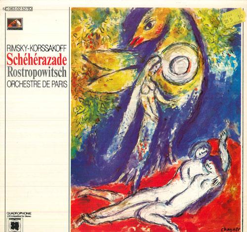 LP Record MSTISLAW ROSTROPOWITSCH, ORCHESTRE  - Rimsky Korsakovff Scheherazade, Op3 5C06302527Q EMI 1974 Netherland Classical Used
