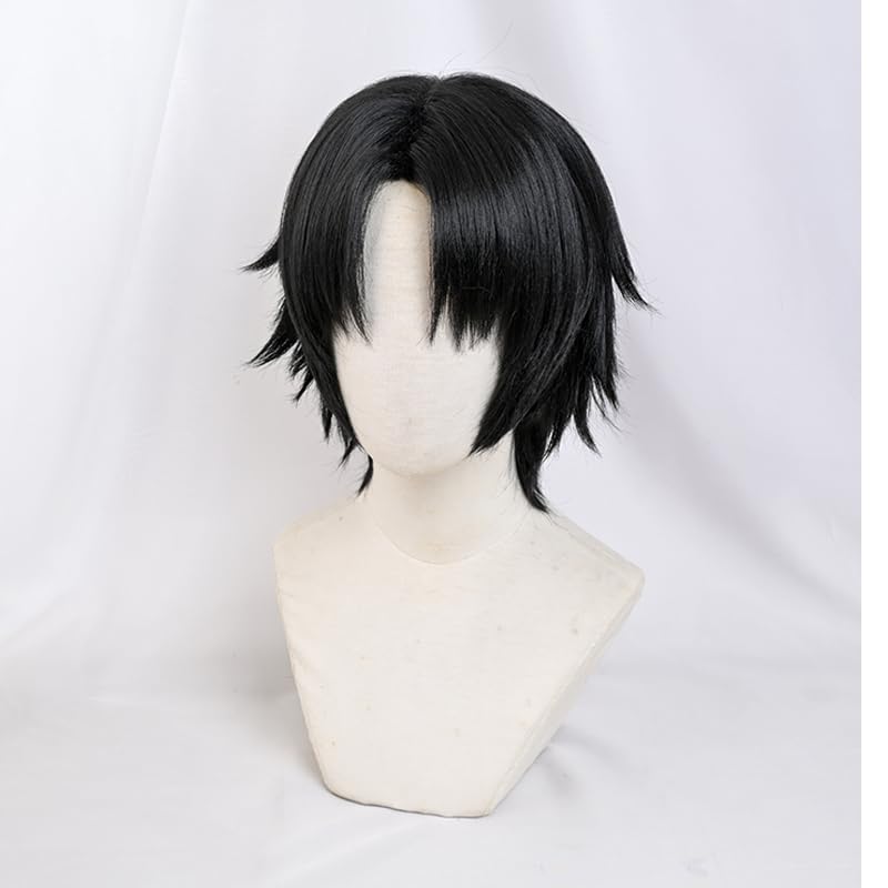SUNXXCOS Hunter x Hunter Cosplay Wig with Costume Accessory for Women Heat-Resistant Net, (Chrollo Lucilfer)
