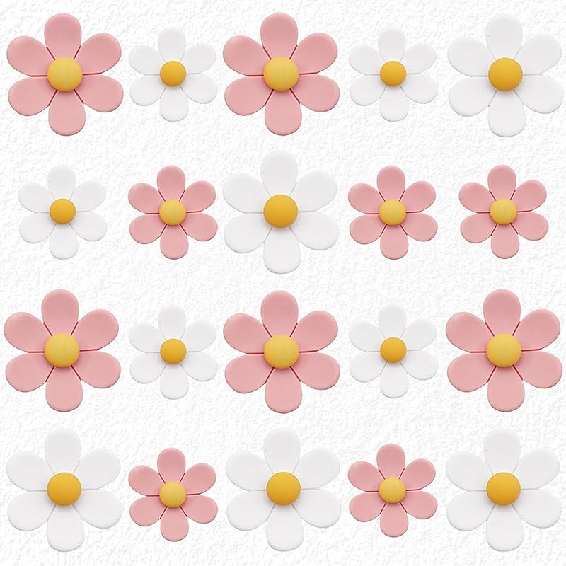 15 Pcs Decorative 3D Flower Fridge Magnets, Cute Magnets for Refrigerator, Locker, Office, Kitchen (5 Large & 5 Medium & 5 Small)
