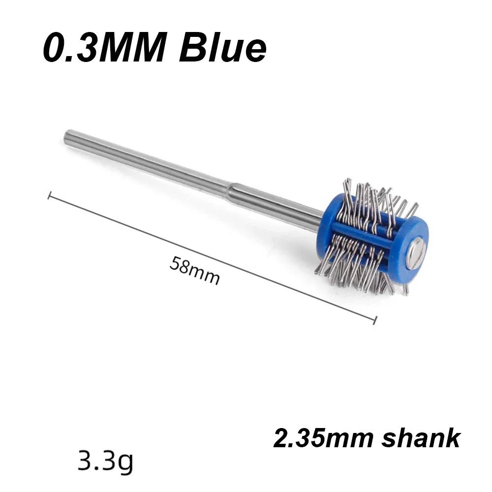 1PCS Professional Polishing Sand Hanging Matte Steel Wire Brush 2.35MM Handle Jewelry Making Tool 0.2mm/0.3mm/0.45mm/0.55mm