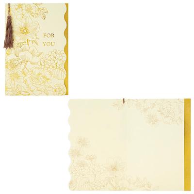 Sanrio Multipurpose Message Line Drawing Flower Greeting Ships SANRIO 982237 Card, Card, Overseas, MU189-3,