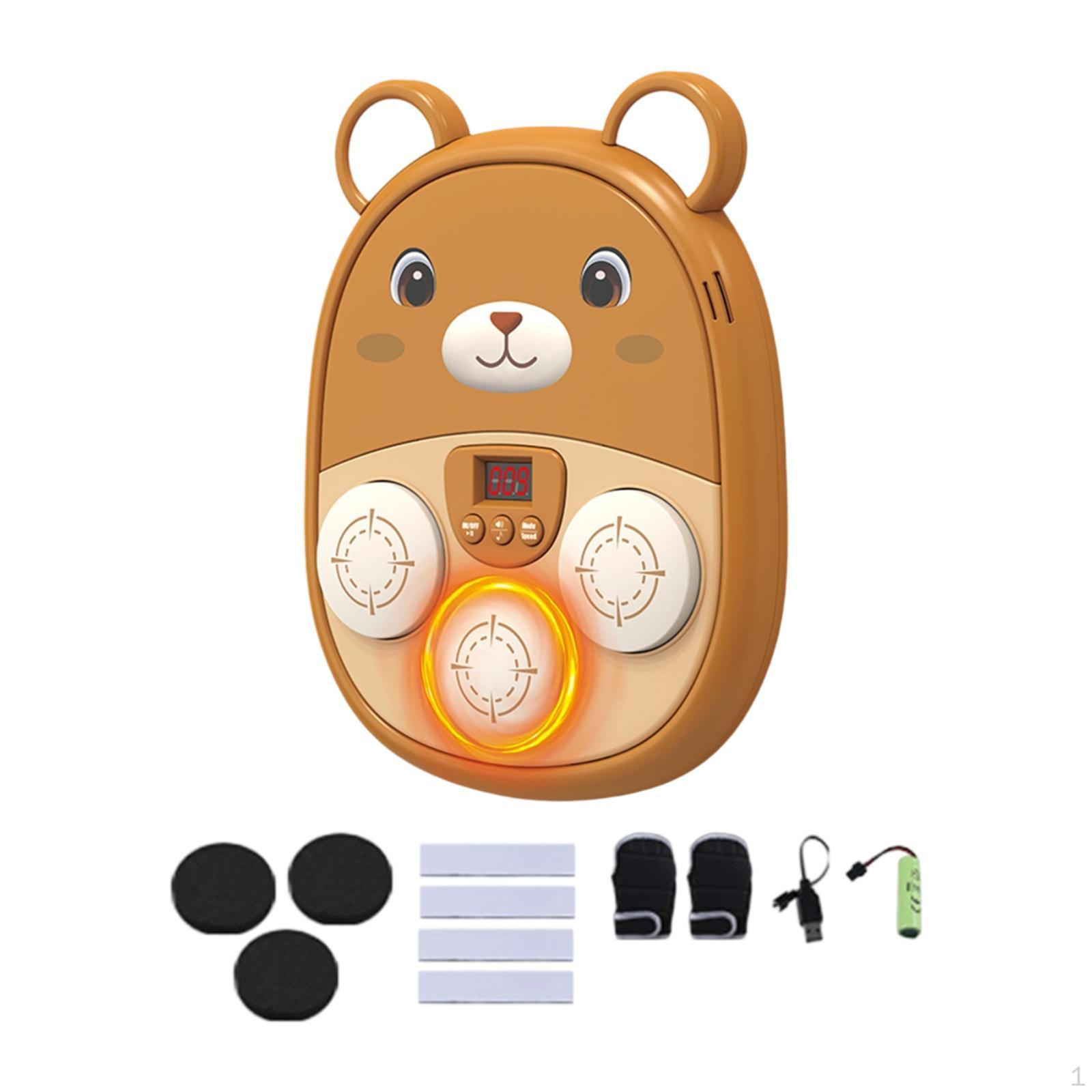 

Музыкальная боксерская машина для девочек, ударное оборудование, функция, спортивная игрушка, офис коричневый