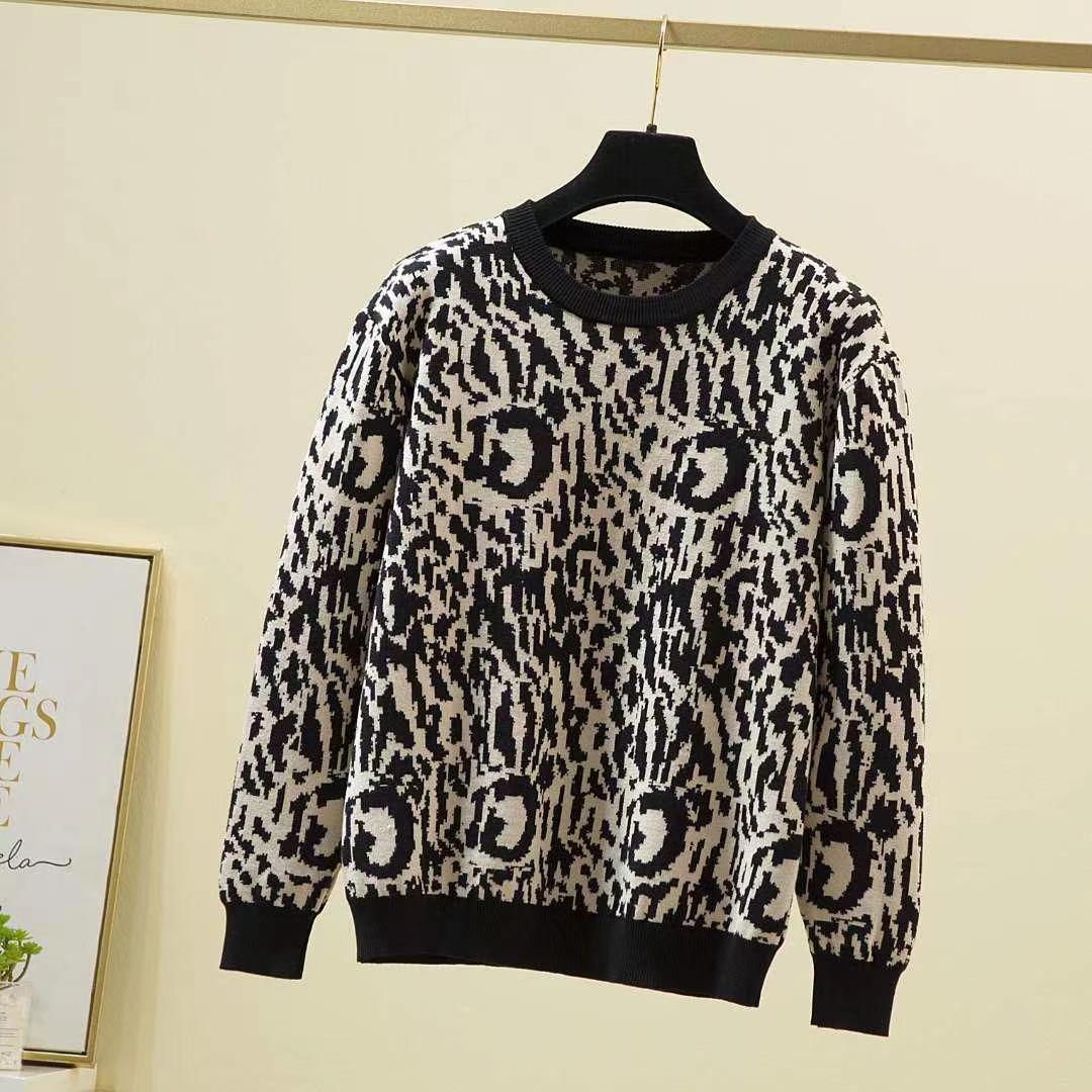 

Топы с круглым вырезом, простые пуловеры, свободные леопардовые футболки, пэчворк, офисная мода, женская одежда, весна, осень M чёрный